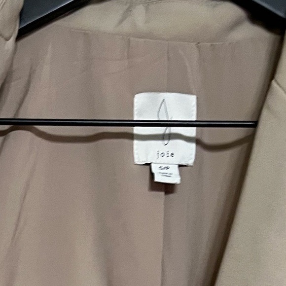 Joie open camel collared sleeveless blazer - Picture 11 of 11